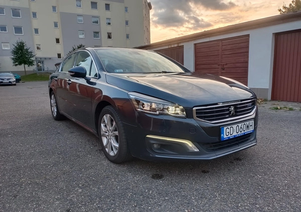 Peugeot 508 cena 44900 przebieg: 200000, rok produkcji 2015 z Gdańsk małe 497